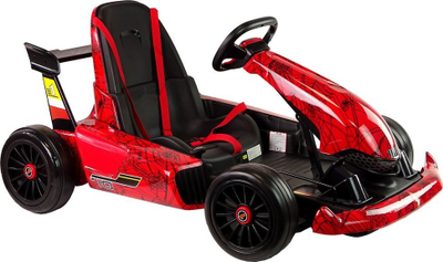 Go-kart elektrik për fëmijë LEAN CARS XMX619, bateri 24V, 12.5 km/h, i kuq Spider