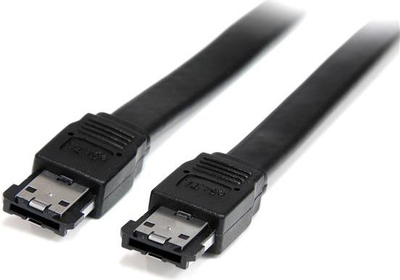Kabllo eSATA StarTech 3ft, e jashtme, e mbrojtur, e zezë