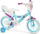 Biçikletë për kalamaj Cycle Frozen 14", me rrota ndihmëse, blu