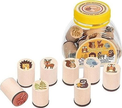 Set vulash për fëmijë Goki Forest Animals, 9 pjesë, jastëk boje me ngjyra, shumëngjyrësh