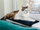 Tapet për dritare për mace Warm Window Sill Velvet, 25x70cm, i zi
