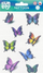 Tatuazhe të përkohshme Teka Butterfly, set me flutra, shumëngjyrëshe