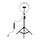 Tripod me dritë rrethore Puluz, 1.1 m, LED RGBW 26 cm, i zi
