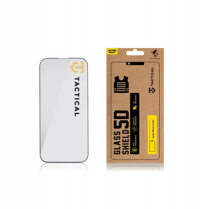 Xham mbrojtës Tactical Glass Shield 5D për iPhone 16 Pro, 9H, i zi