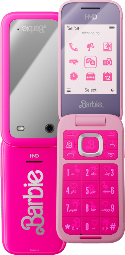 Telefoni HMD Barbie, Dual SIM, 4G LTE, rozë