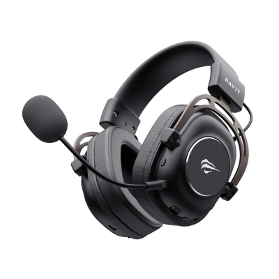 Kufje gaming Havit H2002YG, pa tela 2.4G edhe me Bluetooth, ngjyrë e zezë okër