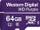 Мемориска картичка WD Micro SDXC Purple Class 10 - 64GB, виолетова