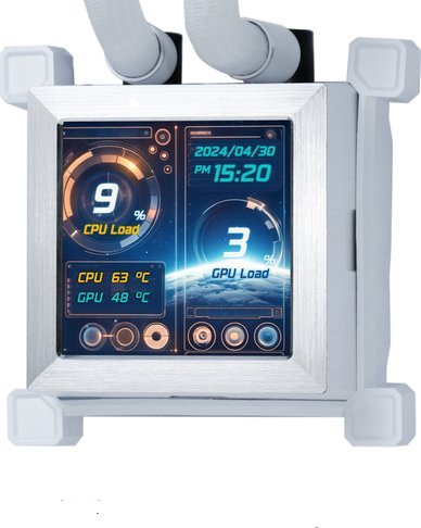 Ftohës AIO për CPU Lian Li Hydroshift LCD 360S, 360mm, RGB, i bardhë