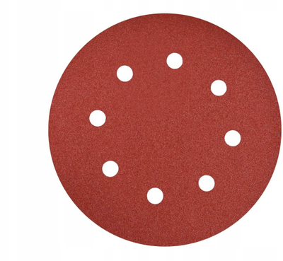 Letër gërryese disk Indasa P120, 190mm, set 10 copë, e kuqe