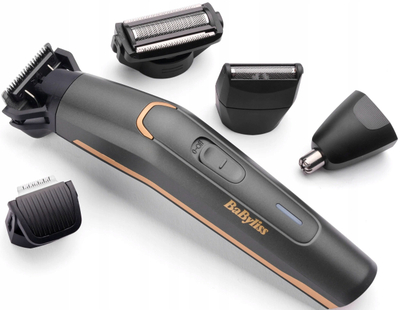 Trimmer për meshkuj Babyliss Graphite Precision MT987E, 12 në 1, i zi