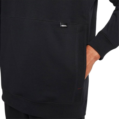 Bluzë me kapuç Nike FC Fleece Hoodie M DC9024-010, pambuk poliester, për burra, e zezë