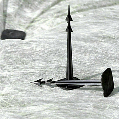 Kuna ankoruese Harpoon Peg 12.5cm, për tenda dhe kopsht, plastike, gri
