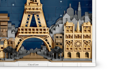 Set ndërtimi Lego Architecture 21064 Paris City of Love, dekorativ, shumëngjyrësh