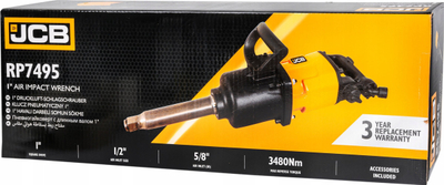 Çelës pneumatik goditës JCB RP7495, 1", 3480Nm, verdh e zezë