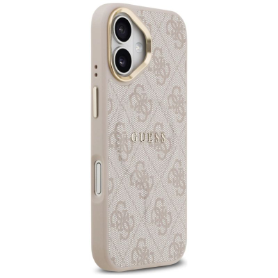 Kapak telefoni Guess Hardcase 4G Classic MagSafe, për iPhone 17, magnetik, rozë
