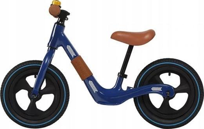 Biçikletë balance Skiddou Poul, kornizë magnezi, rrota me goma të fryra, blu navy