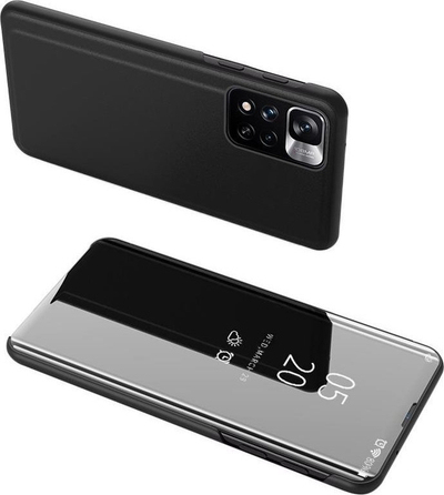 Këllëf telefoni Hurtel Clear View Case, Huawei nova 8i, flip, i zi