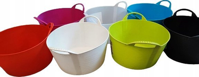 Kos elastik Flexi, plastikë fleksibile, 14L, i kuq