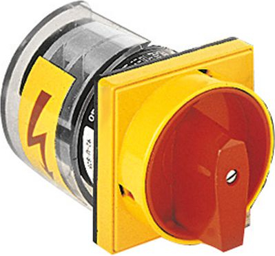 Çelës rrotullues industrial 7GN2592U25, 4 pole, 25A, i kuq e verdhë