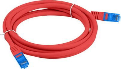 Kabllo Lanberg Patchord, CAT.6A S, 1m, e kuqe 