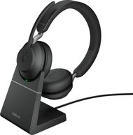 Kufje Jabra Evolve2 65 USB UC Stereo, me Charging Stand, të zeza
