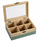 Kuti çaji Kesper Tea Box, 6 ndarje, bambu, jeshile