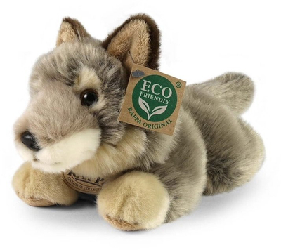 Lodër pelushi Rappa Ujk i shtrirë, 20 cm, ECO-friendly, gri
