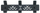 Varëse muri Cometic PK253 R3, metal, 3 grepa, anthracite