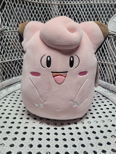 Lodër peluche Pokemon Squishmallows Clefairy, 20cm, rozë