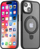 Mbulesë telefoni MX Kickstand MagSafe për iPhone 14 Pro Max 6.7", me këmbë mbajtëse, gjysmë e tejdukshme, blu