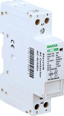 Kontaktor modular Gacia HC-425-230-20, 1P 25A 2NO, 230V