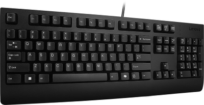 Tastierë Lenovo Preferred Pro II, USB, layout Skandinavia, e zezë