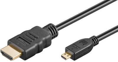 Kabllo HDMI PremiumCord A në Micro D, 1 m, Full HD, e zezë