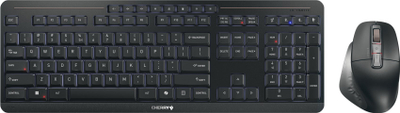 Set tastjere dhe maus Cherry Stream Desktop Ultimate, USB RF Bluetooth, QWERTY anglisht, i zi
