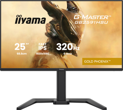 Monitor gaming iiyama G-Master GB2591HSU-B1, 24.5\", 320Hz, Full HD, i zi