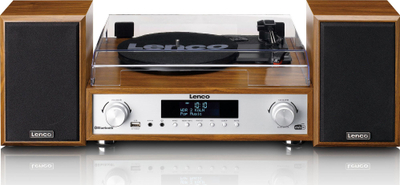 Sistem muzikor Lenco MC-160WD, HiFi kompakt, DAB+ FM Bluetooth, dru