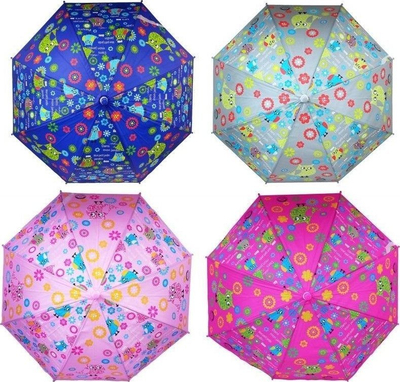 Çadër Trifox Umbrella Owls MIX, dizajn me kukuvajka, shumëngjyrëshe