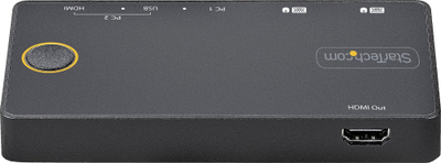 Switch KVM StarTech 2 Porta, Hybrid USB A USB C HDMI, 4K 60Hz, i zi