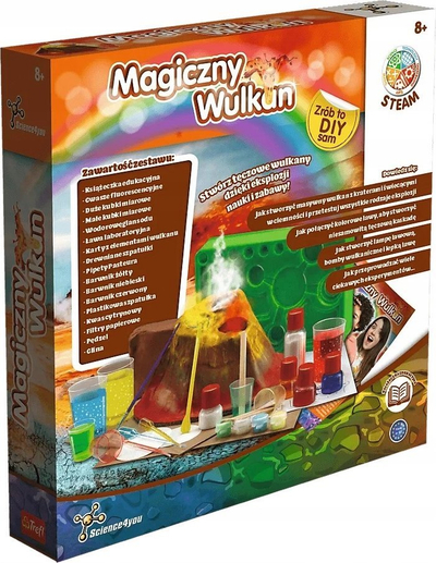 Set eksperimental Trefl Science 4 You Magic Volcano, për kalamaj