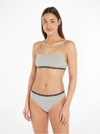 Mbathje për femra Calvin Klein CK96, 2 copë, të zeza/hirta