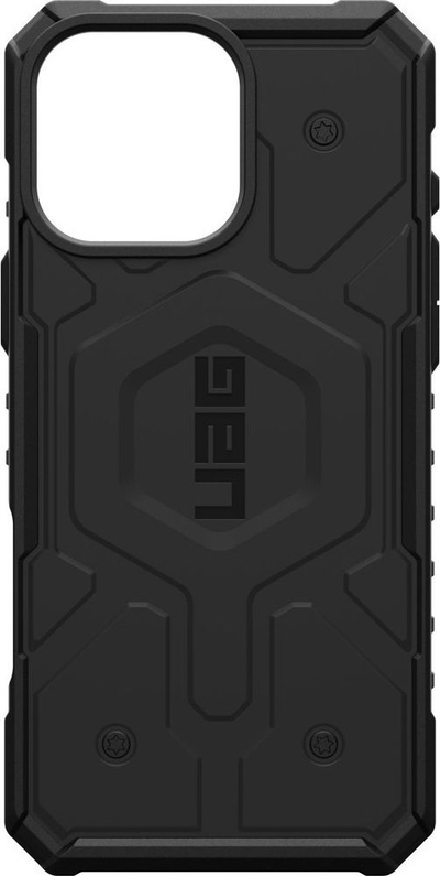 Maskë telefoni UAG Pathfinder me MagSafe për iPhone 16 Pro Max, rezistente ndaj goditjeve, e zezë