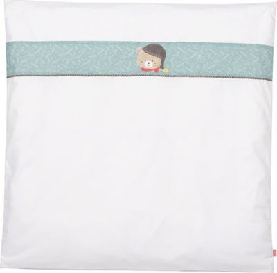 Set shtrati për bebe Fehn Bruno, 80x80 cm, 35x40 cm, i bardhë me mente