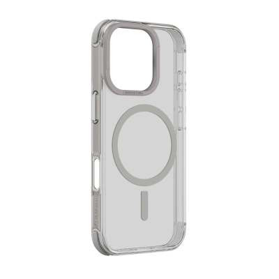 Футрола за телефон Amazingthing Omni Mag, за iPhone 16 Pro Max, MagSafe, сива проѕирна