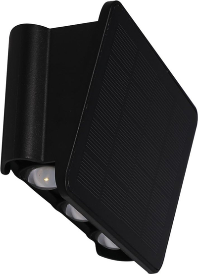 Lampë muri me diell Milagro Alf EKO9099, 50lm, 3000K, e zezë