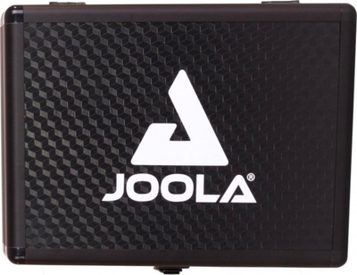 Kuti raketash pingpong Joola Alu Double Case, për 2 raketa dhe 6 topa, alumini, e zezë