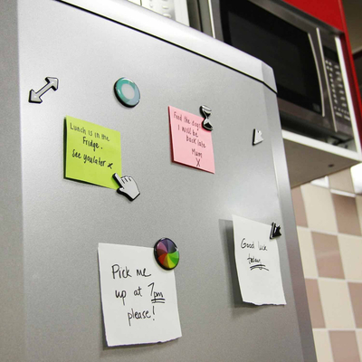 Magnet frigoriferi THUMBS UP Cursor Magnets, set me 7 copë, shumëngjyrësh