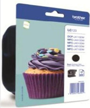 Patron boje Brother LC-123BKBP, origjinal, i zi