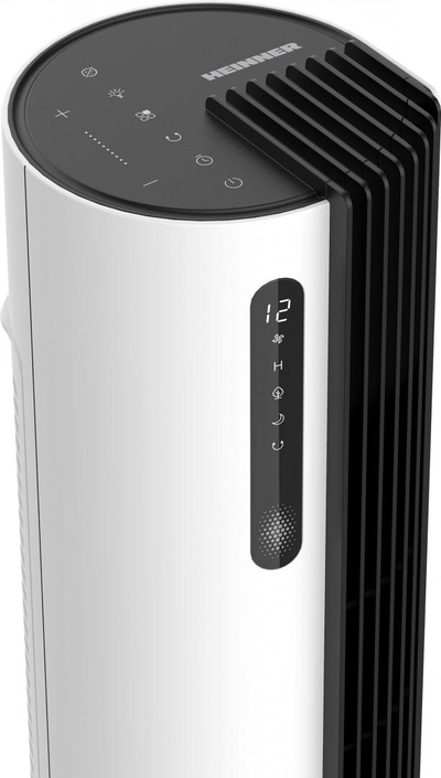 Ventilator kullonë Heinner HTF-LDC30WH, motor DC, ekran LED, i bardhë