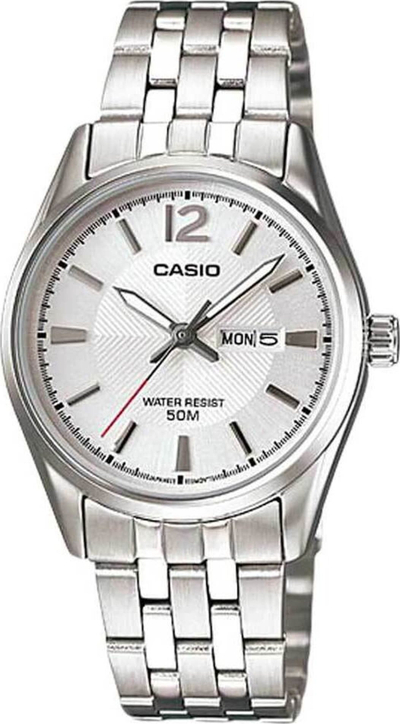 Orë dore Casio LTP1335D-7A, kuarc, çelik inox, ngjyrë argjendi
