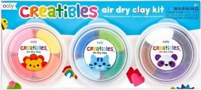 Set argjile për modelim OOLY Creatibles, 12 ngjyra, tharje në ajër, shumëngjyrësh